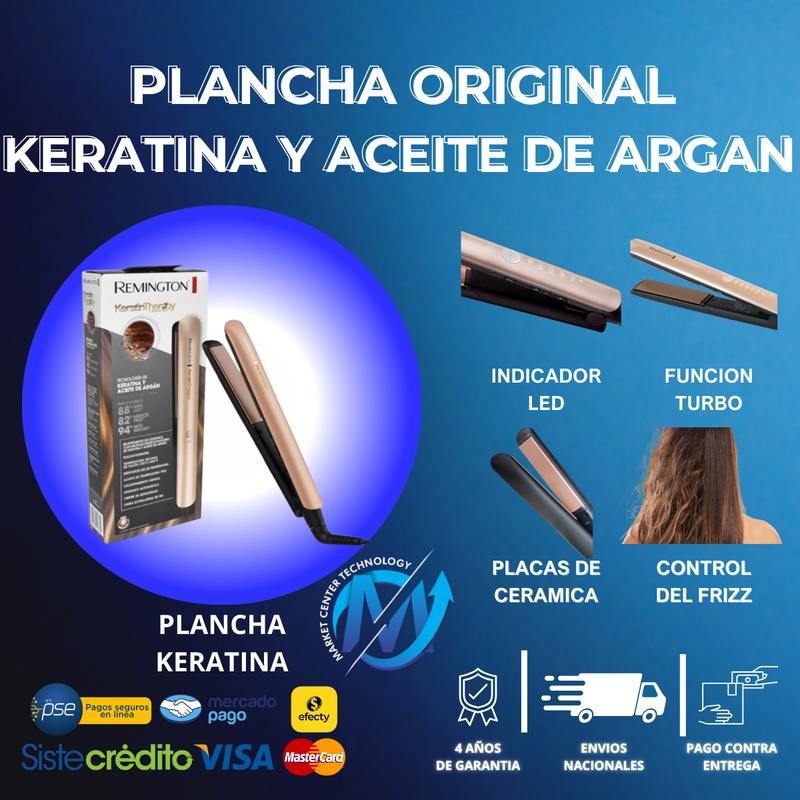 Plancha Original Keratina Y Aceite De Argan