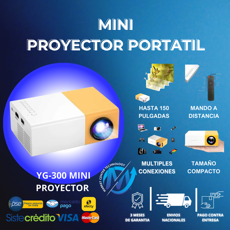 Mini Proyector De Video YG-300